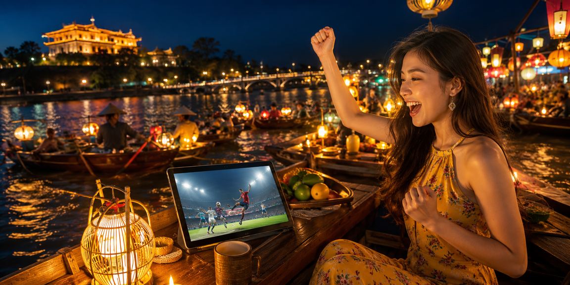 Một góc chợ đêm tại Huế với không khí giải trí cá cược casino phong phú