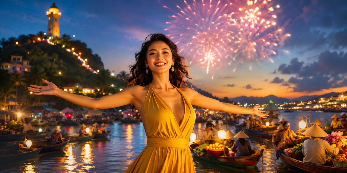 Không khí lễ hội cá cược và giải trí tại Vũng Tàu, nơi người dùng cf4vn truy cập nền tảng qua điện thoại